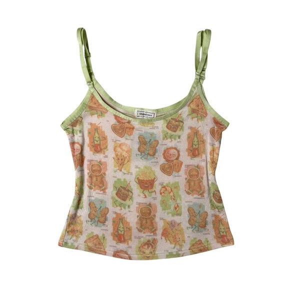 Hysteric Glamour Tops - rare 90s Hysteric Glamour food AOP tank top
